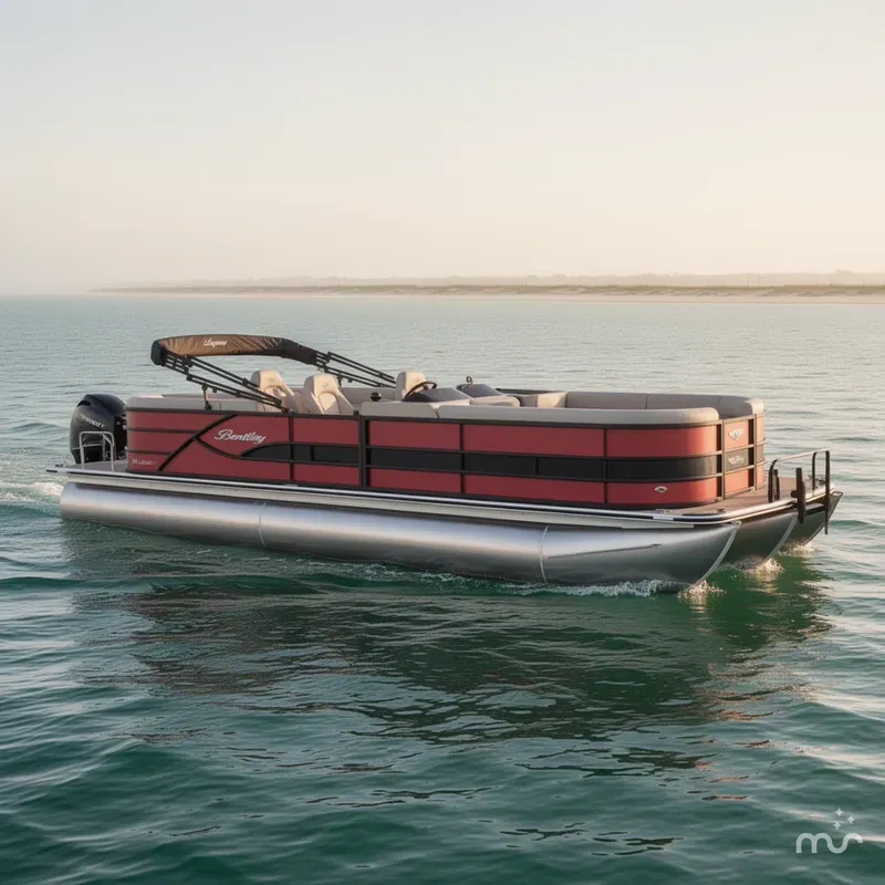 Slide: The Image of Bentley Pontoons Legacy 240 Navigator 2026 - 0