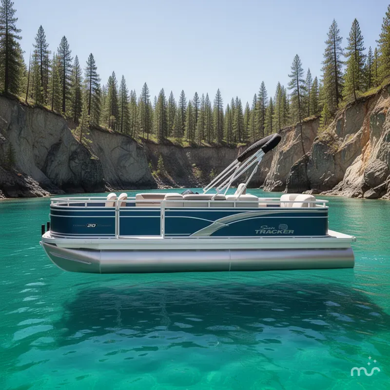 Slide: The Image of Sun Tracker Fishin' Barge 20 DLX 2026 - 2
