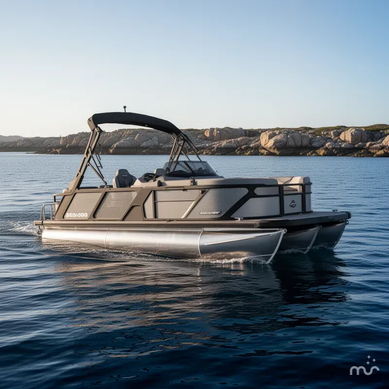 Slide: The Image of Sea-Doo Switch Fish™ 21 - 230 hp Galvanized 2026 - 2