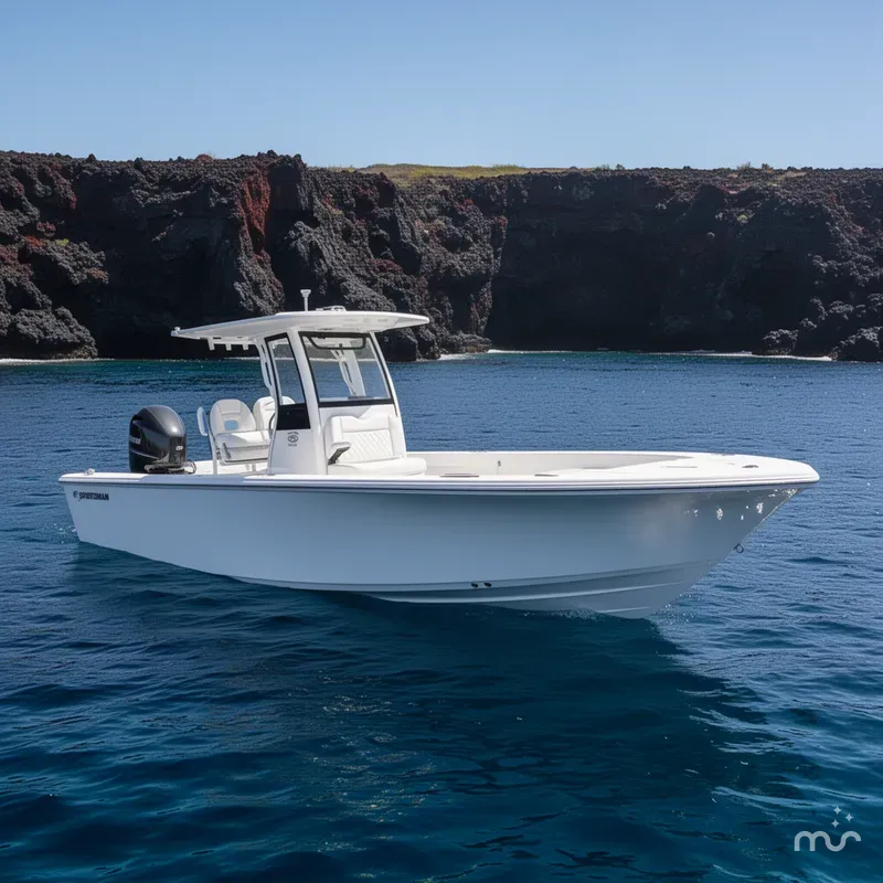 Slide: The Image of Sportsman Masters 267OE Bay Boat 2026 - 2