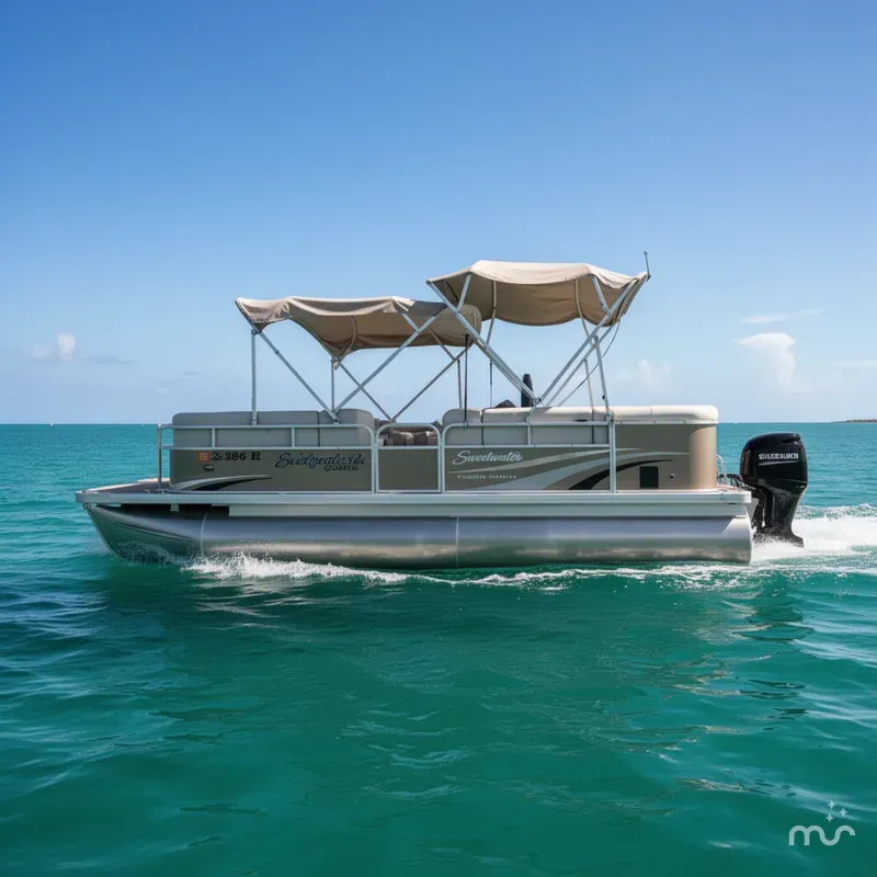 Slide: The Image of Sweetwater 2286RE Coastal Pontoon 2012 - 1