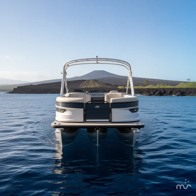 Slide: The Image of Avalon 2026 Avalon 27’ Excalibur LTD Elite Tritoon | Twin Mercury 400 V10s | Joystick | Performance Pontoon 2026 - 3
