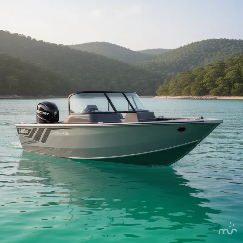 Slide: The Image of Lowe Fish and Ski FS 1875 w/ 150HP Mercury! 2026 - 2