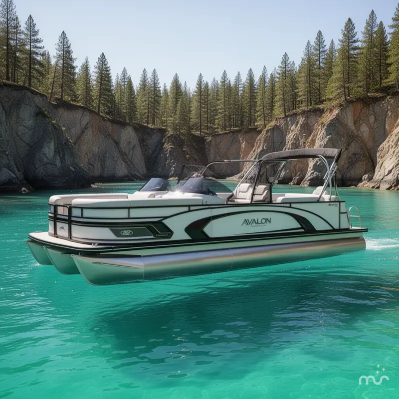 The Image of Avalon Excalibur LTD Quad Lounger Shift Windshield - 27 FT w/ Twin 425HP Mercury V10's! 2026 - 0