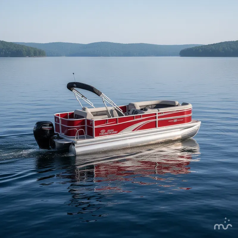 Slide: The Image of Sun Tracker Party Barge 18 DLX 2026 - 0