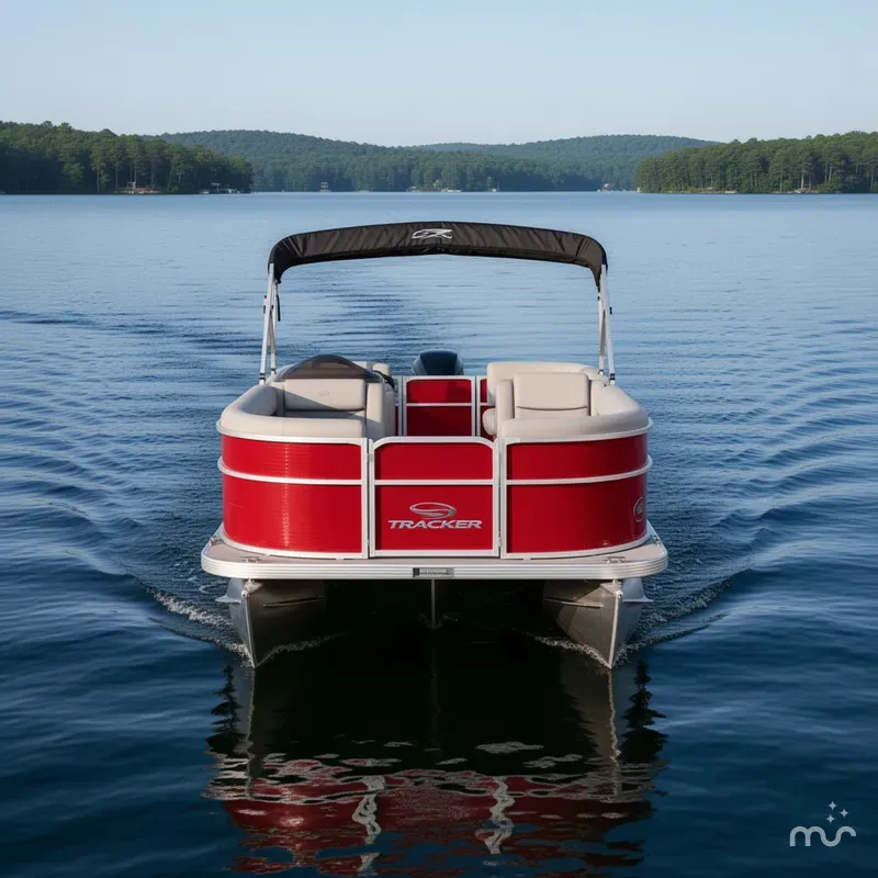 Slide: The Image of Sun Tracker Party Barge 18 DLX 2026 - 2