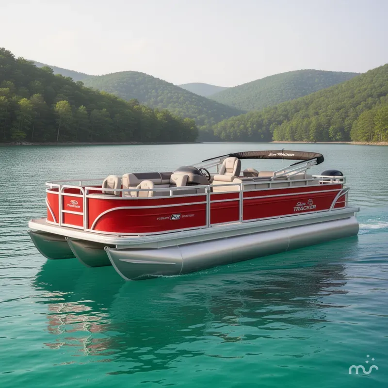 Slide: The Image of Sun Tracker Fishin' Barge 22 DLX 2026 - 2
