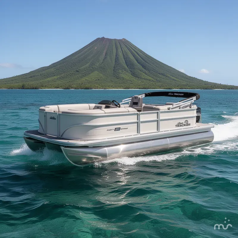 Slide: The Image of Sun Tracker Party Barge 20 DLX 2026 - 4