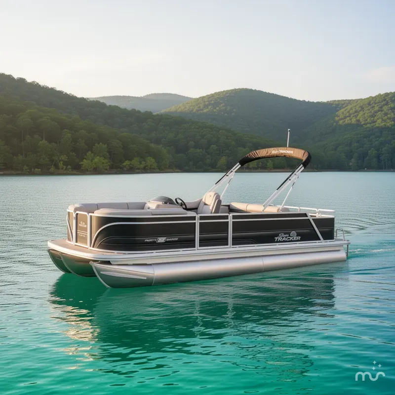 The Image of Sun Tracker Party Barge 22 RF DLX 2026 - 0