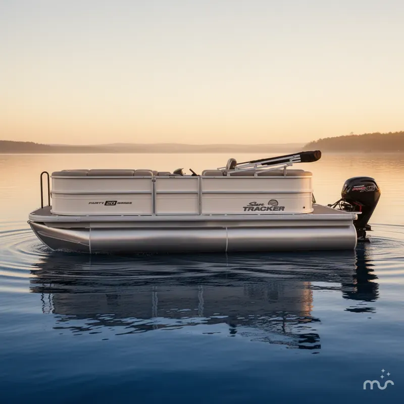 Slide: The Image of Sun Tracker Party Barge 20 DLX 2026 - 2