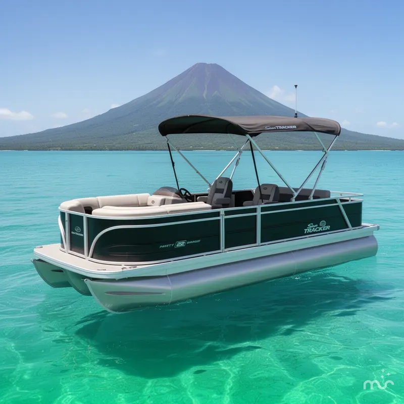The Image of Sun Tracker Party Barge 22 RF DLX 2026 - 0