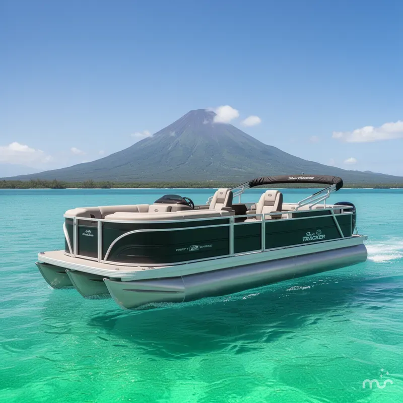 Slide: The Image of Sun Tracker Party Barge 22 RF DLX 2026 - 4