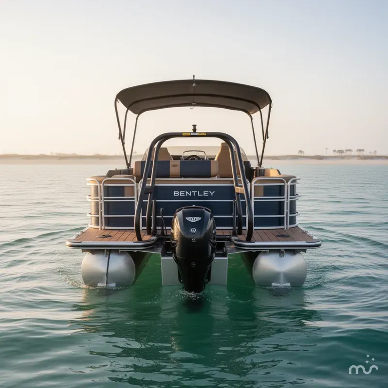 Slide: The Image of Bentley Pontoons Elite 253 Swingback Dual Captain Full Tritoon 2026 - 3