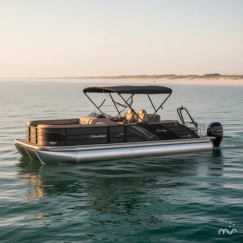 Slide: The Image of Bentley Pontoons Elite 253 Swingback Dual Captain Full Tritoon 2026 - 4