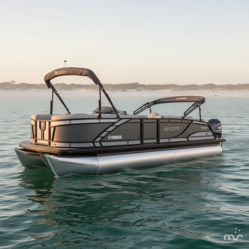 Slide: The Image of Godfrey Monaco 235 SFL Tritoon - Yamaha 250 SHO 2021 - 0