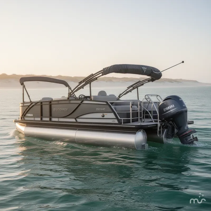 Slide: The Image of Godfrey Monaco 235 SFL Tritoon - Yamaha 250 SHO 2021 - 1