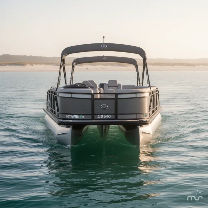 Slide: The Image of Godfrey Monaco 235 SFL Tritoon - Yamaha 250 SHO 2021 - 2