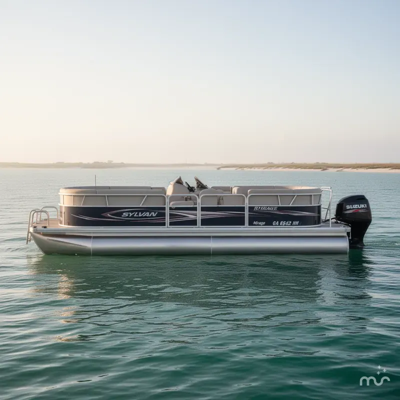 Slide: The Image of Sylvan 8522 Mirage Cruise w/Suzuki 115HP Engine and Trailer 2012 - 0
