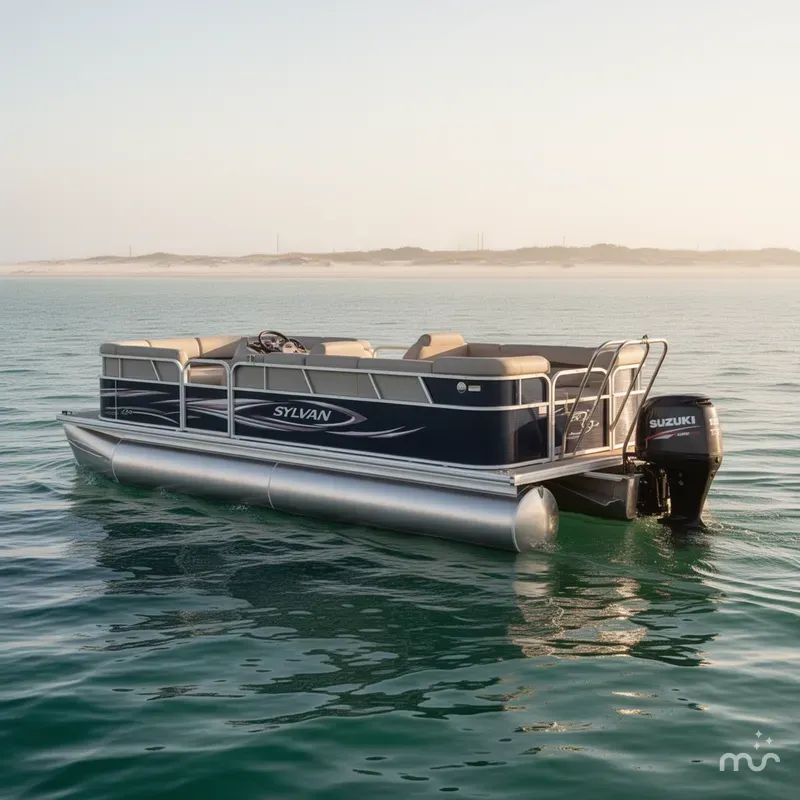 Slide: The Image of Sylvan 8522 Mirage Cruise w/Suzuki 115HP Engine and Trailer 2012 - 1