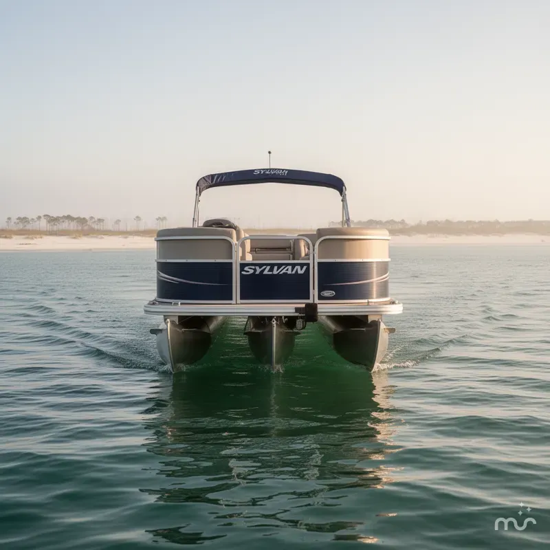 Slide: The Image of Sylvan 8522 Mirage Cruise w/Suzuki 115HP Engine and Trailer 2012 - 3
