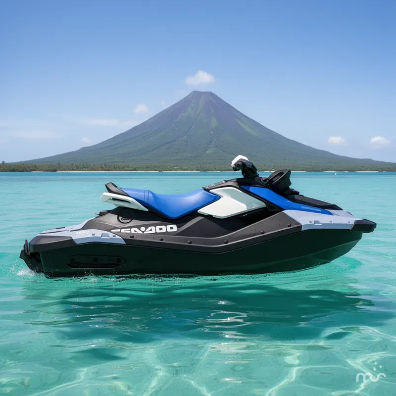 Slide: The Image of Sea-Doo Spark for 2 90 hp Convenience package with iBR and Audio in option 2026 - 2