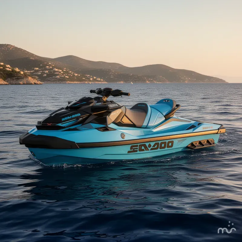 Slide: The Image of Sea-Doo RXT-X™ 325 Gulfstream Blue Premium 2026 - 0