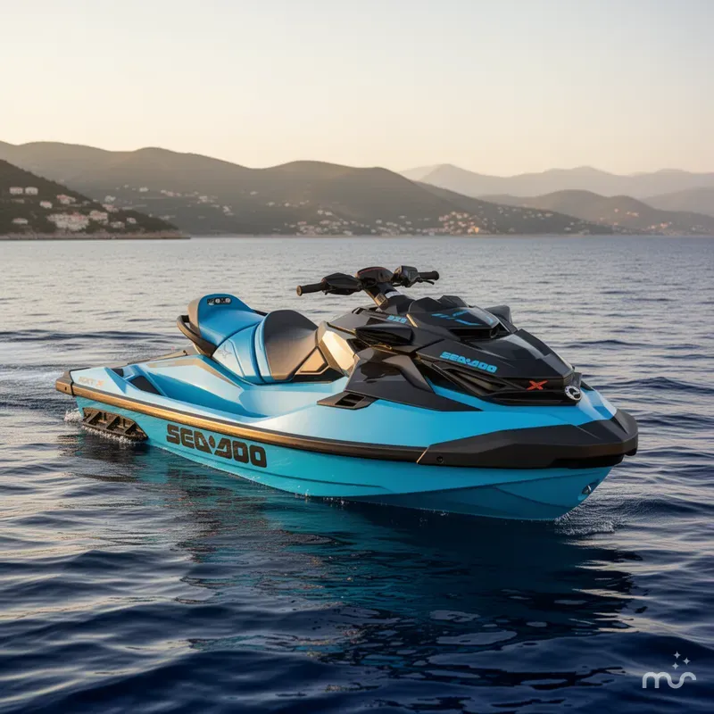 Slide: The Image of Sea-Doo RXT-X™ 325 Gulfstream Blue Premium 2026 - 2