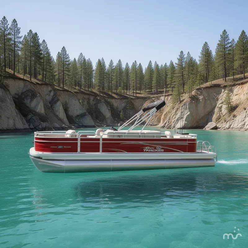 Slide: The Image of Sun Tracker Fishin' Barge 22 DLX 2026 - 2