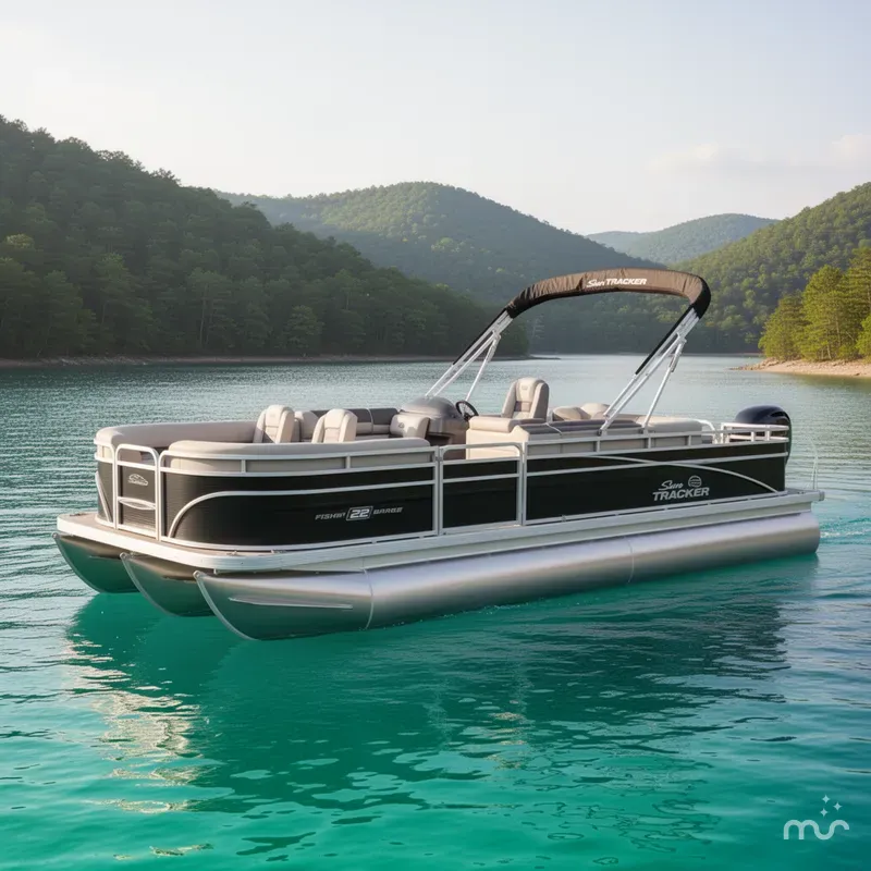 Slide: The Image of Sun Tracker Fishin' Barge 22 DLX 2026 - 0