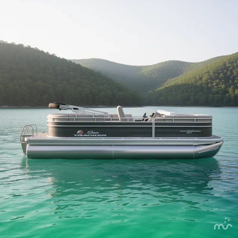 Slide: The Image of Party Barge 22 RF DLX 2025 - 2