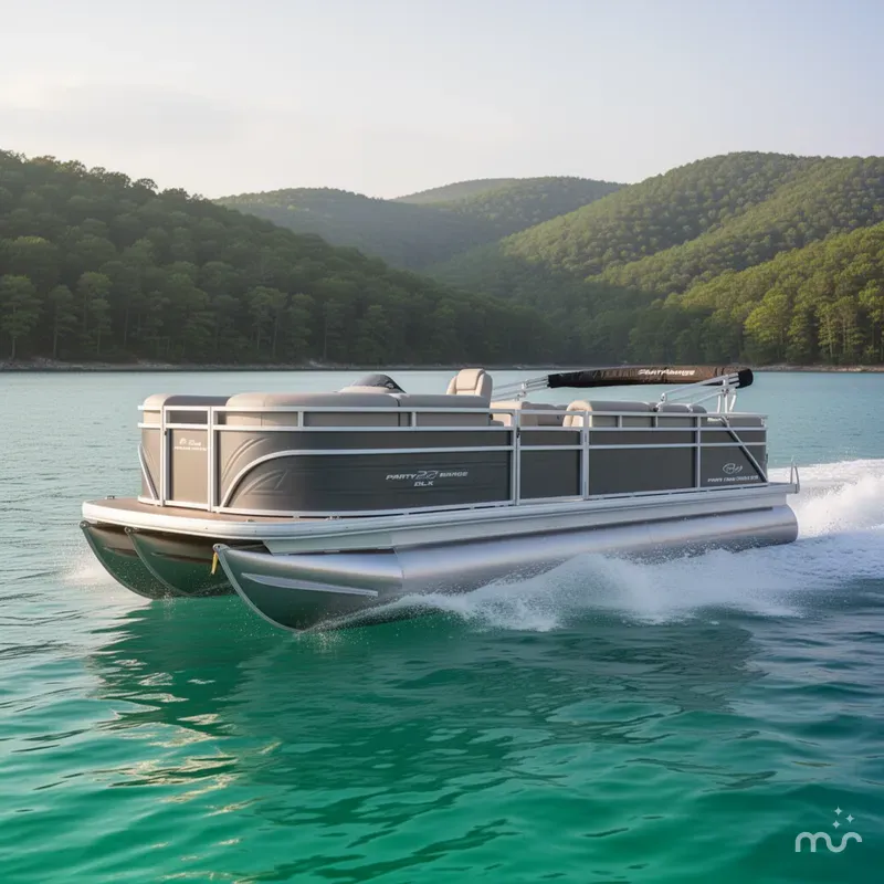 Slide: The Image of Party Barge 22 RF DLX 2025 - 4