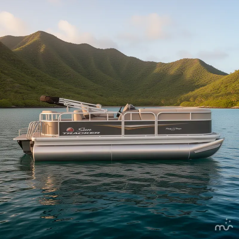 Slide: The Image of Party Barge 18 DLX 2025 - 2