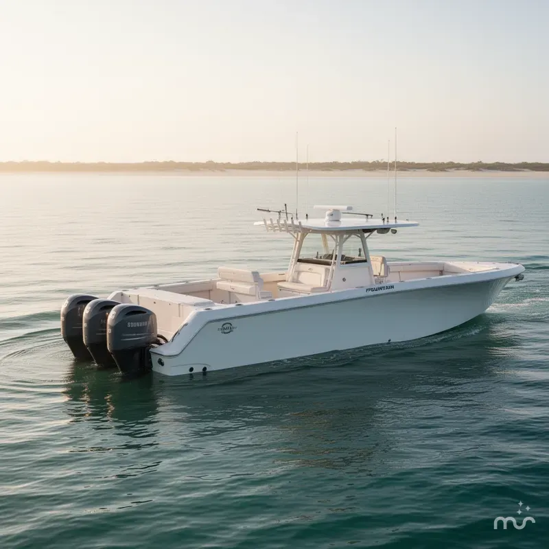 Slide: The Image of Fountain 38 Center Console 2020 - 2