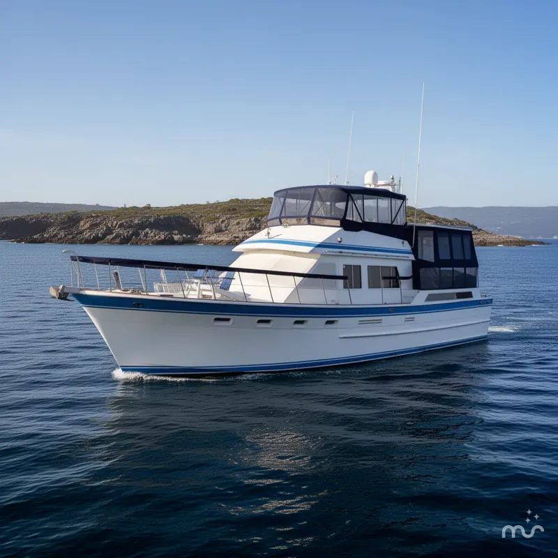 Slide: The Image of Kha Shing Cockpit Motor Yacht 1984 - 2