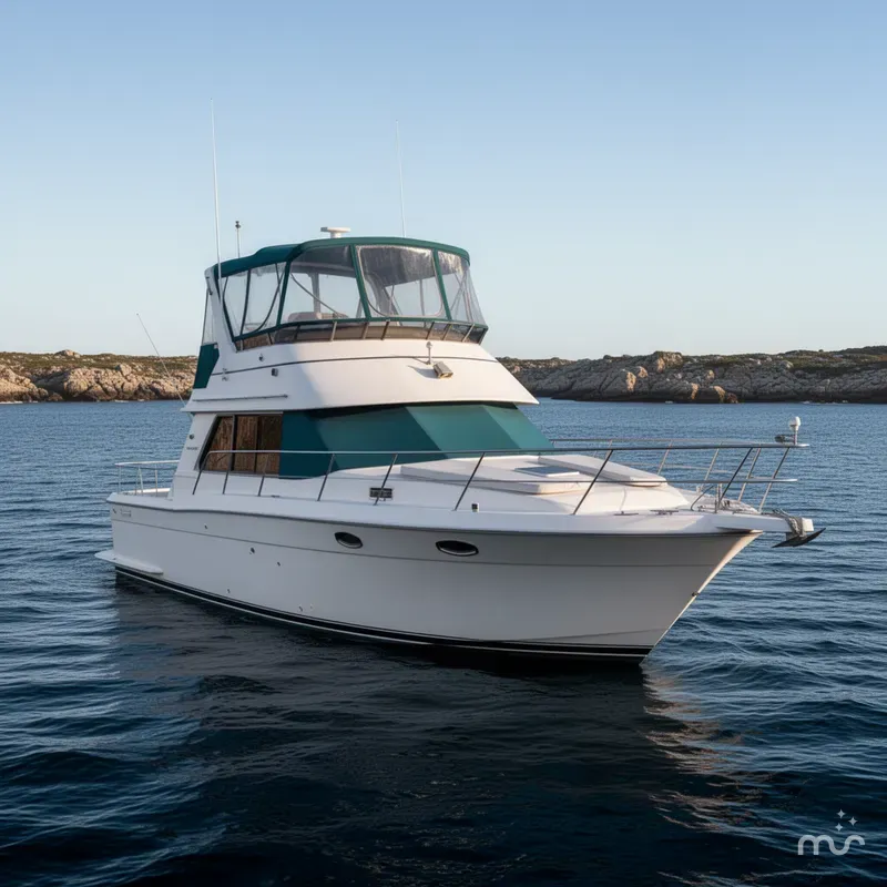 Slide: The Image of Carver Yachts 355 Aft Cabin 1994 - 2