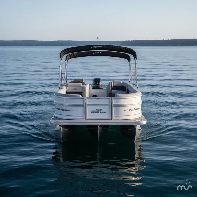 Slide: The Image of Sun Tracker Party Barge 16 DLX 2026 - 2