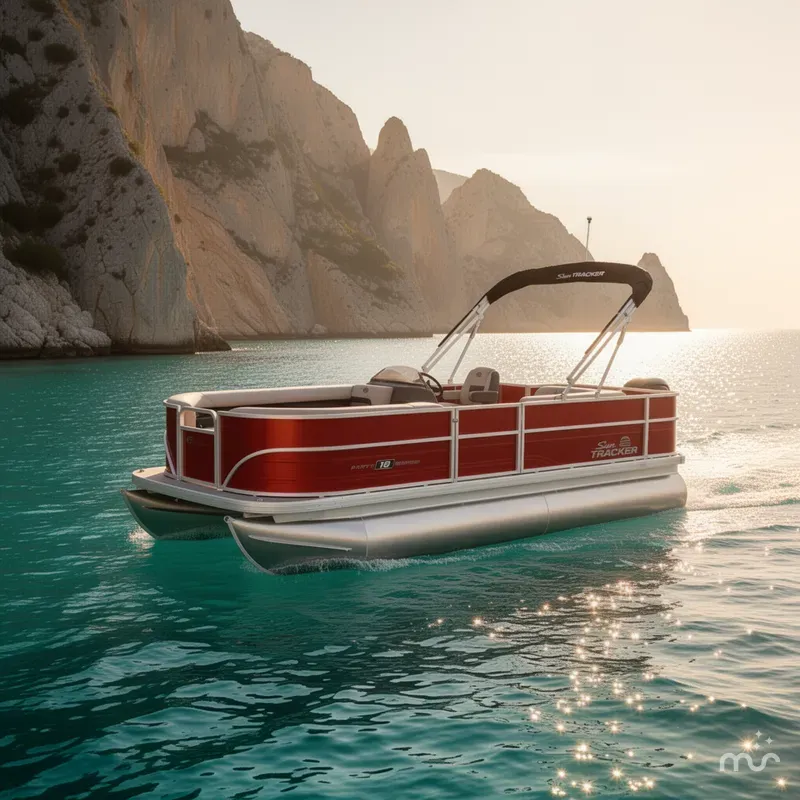Slide: The Image of Sun Tracker Party Barge 18 DLX 2026 - 4