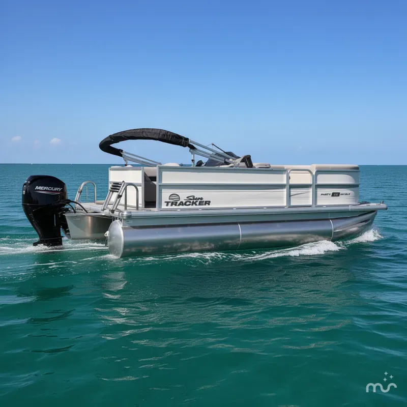 The Image of Sun Tracker Party Barge 16 DLX 2026 - 0