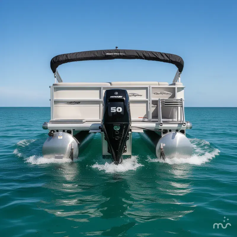 Slide: The Image of Sun Tracker Party Barge 16 DLX 2026 - 3