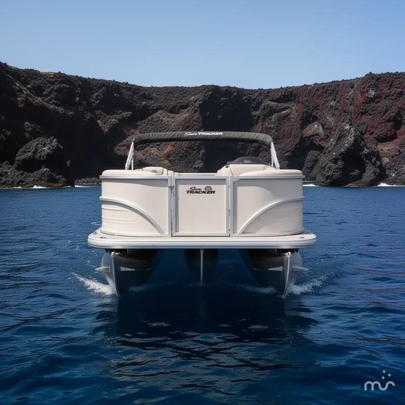 Slide: The Image of Sun Tracker Party Barge 16 DLX 2026 - 1
