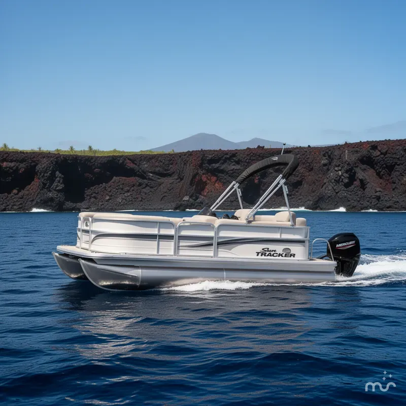 Slide: The Image of Sun Tracker Party Barge 16 DLX 2026 - 4