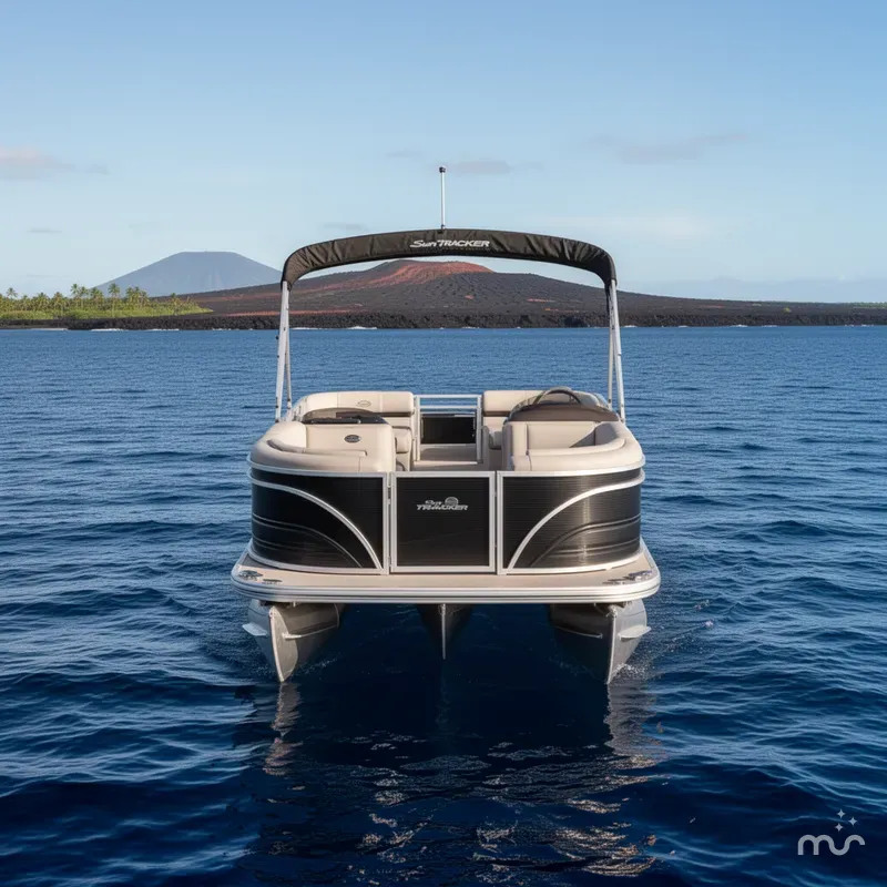Slide: The Image of Sun Tracker Party Barge 22 RF DLX 2026 - 3