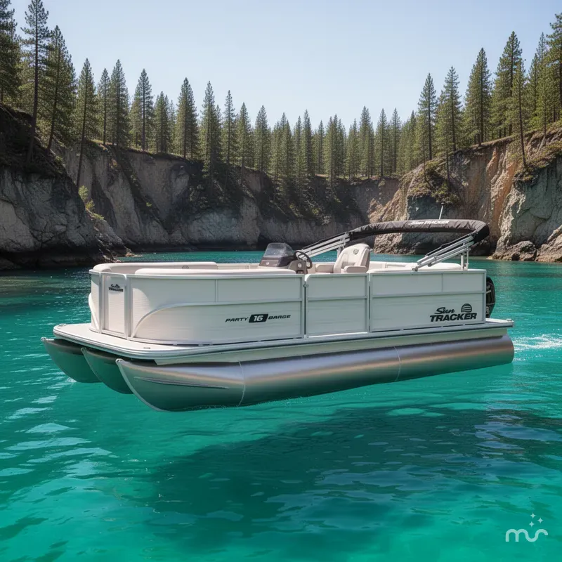 The Image of Sun Tracker Party Barge 16 DLX 2026 - 0