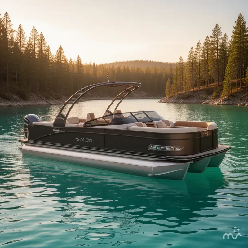 The Image of Avalon Catalina Quad Lounge Windshield - 25' 2026 - 0