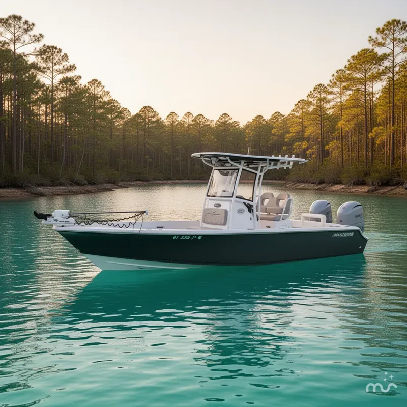 Slide: The Image of Sportsman Masters 267OE Bay Boat 2021 - 2