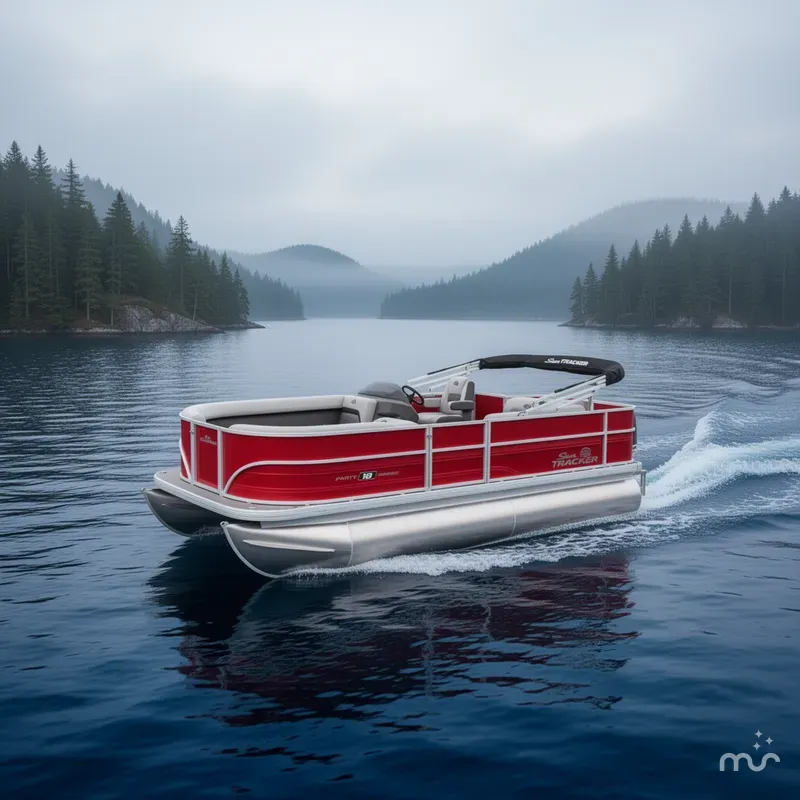 Slide: The Image of Sun Tracker Party Barge 18 DLX 2026 - 4
