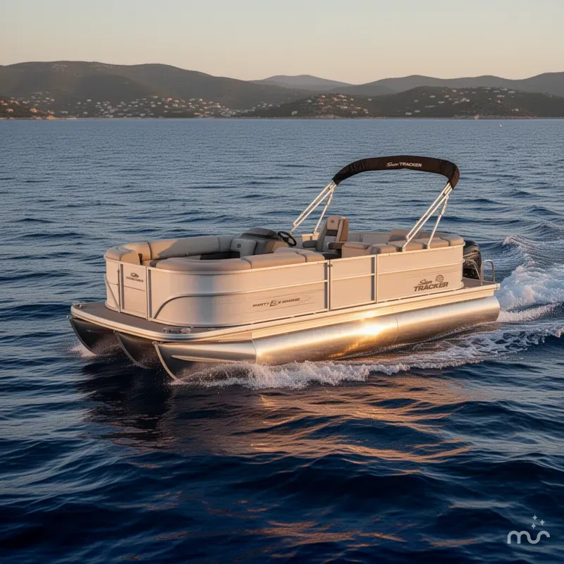 Slide: The Image of Sun Tracker Party Barge 20 DLX 2026 - 4