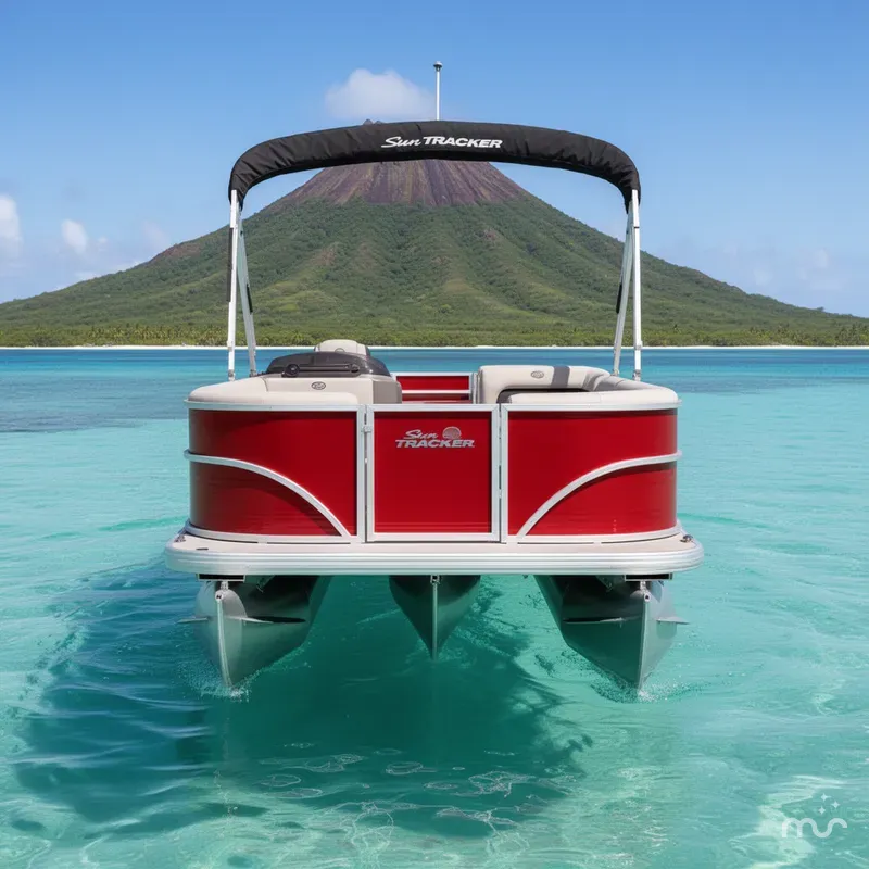 Slide: The Image of Sun Tracker Party Barge 18 DLX 2026 - 3