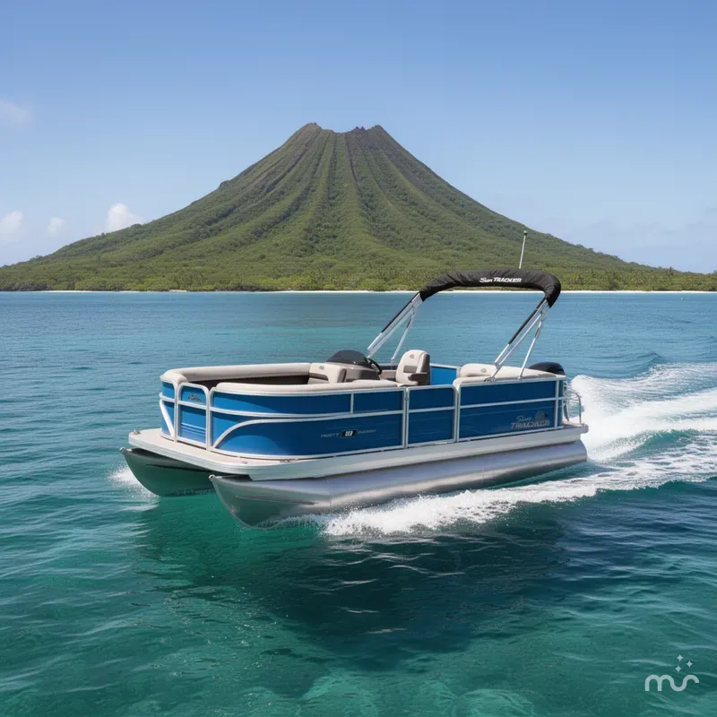 Slide: The Image of Sun Tracker Party Barge 18 DLX 2026 - 4
