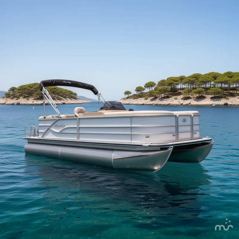 Slide: The Image of Bentley Pontoons Legacy 200 Navigator 2026 - 2